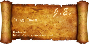Jung Emma névjegykártya