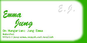 emma jung business card